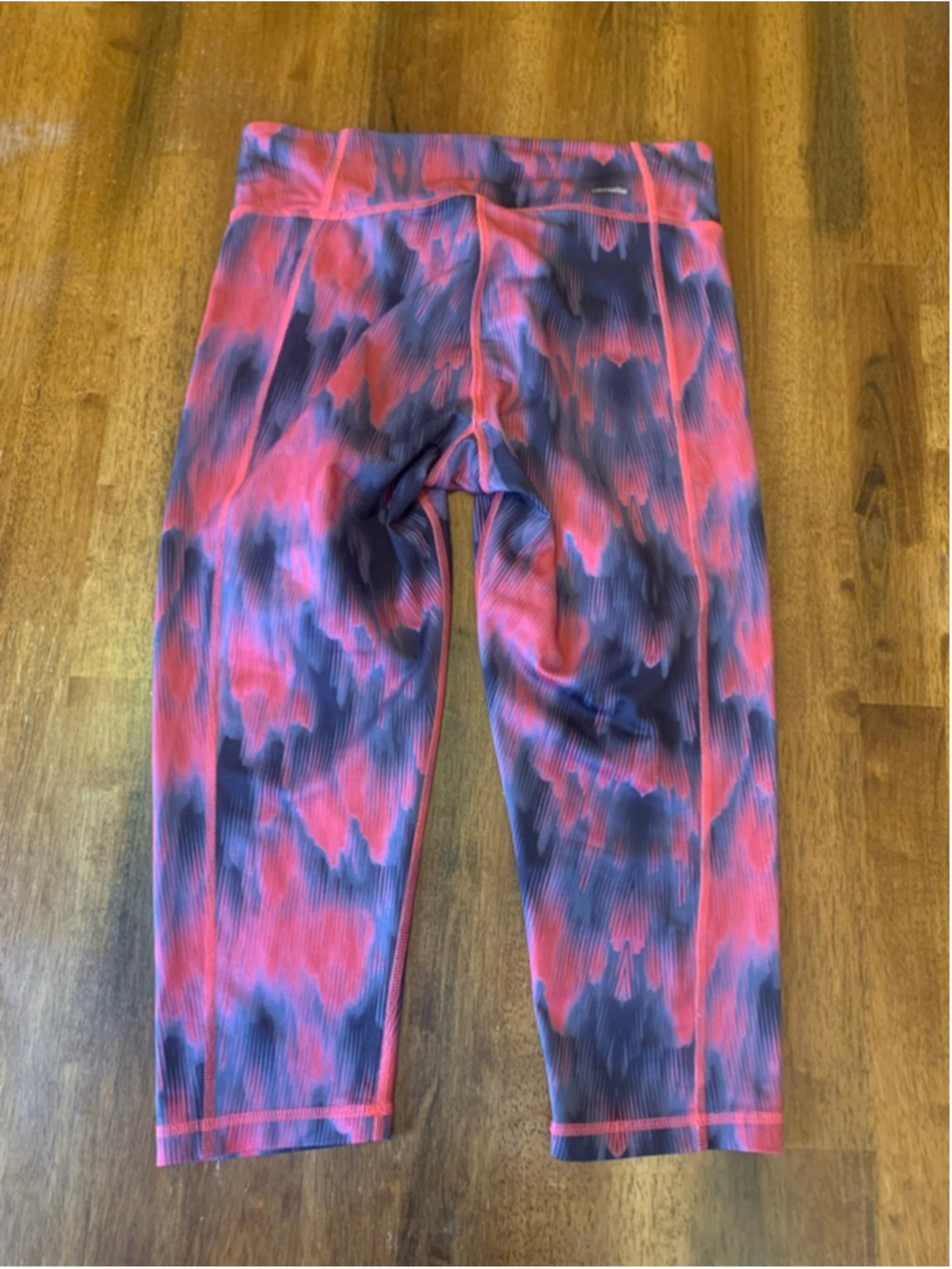 Adidas Leggings Medium Red Black - Picture 7 of 8
